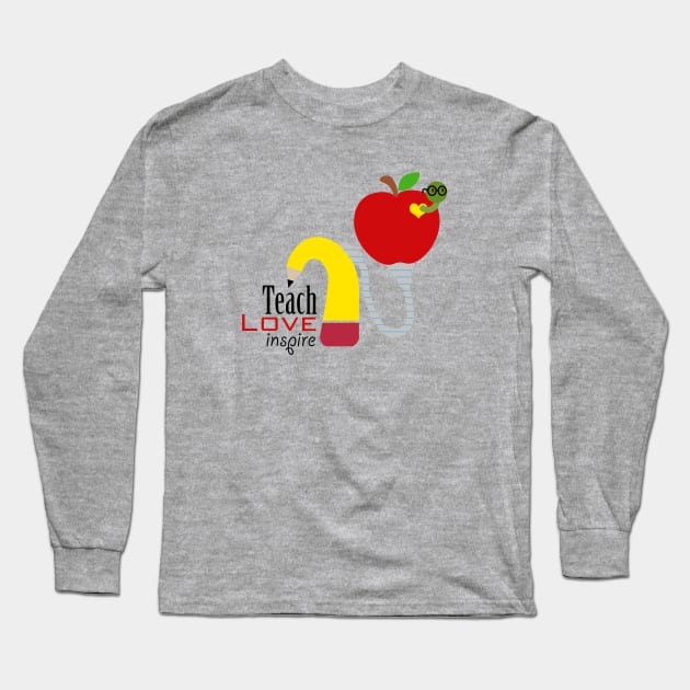 Cochlear Implant - Teach,  Love, Inspire Long Sleeve T-Shirt by First.Bip